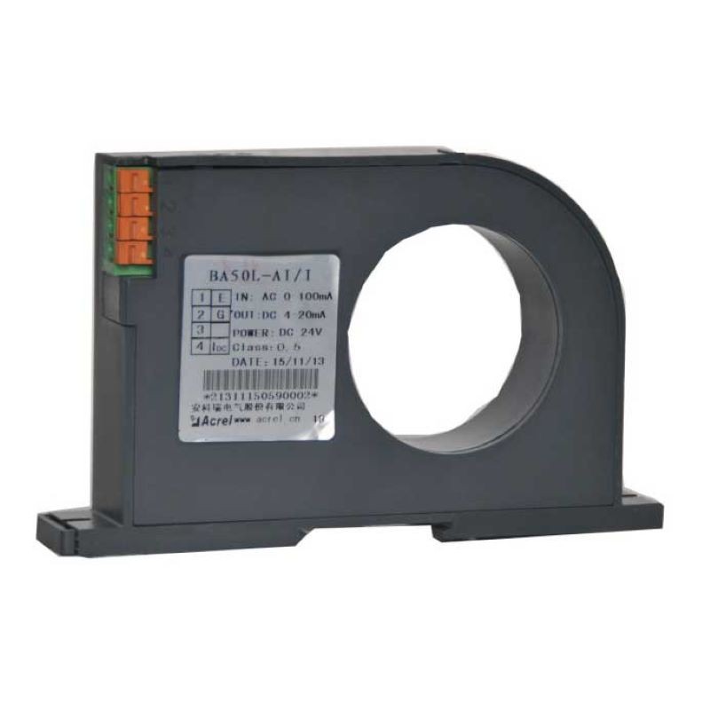 安科瑞BA50-AI/I(V)交流電流傳感器 AC60~600輸入 直流信號輸出