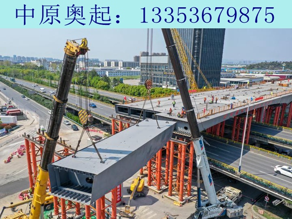 上海鋼箱梁公路施工過程