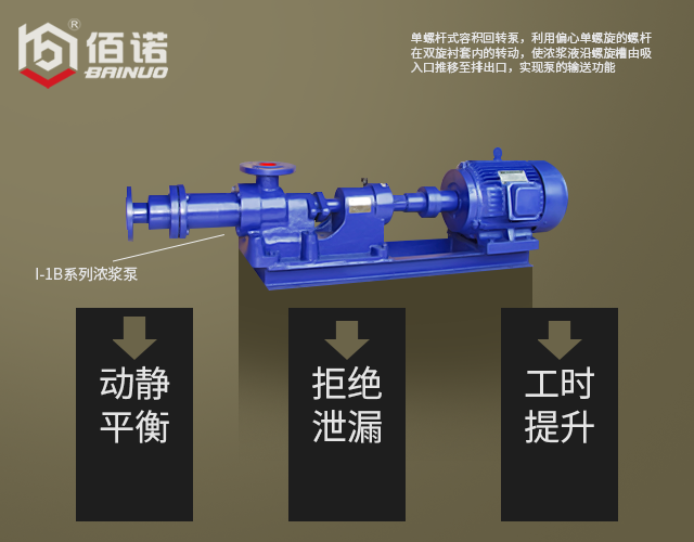 佰諾I-1B系列濃漿泵