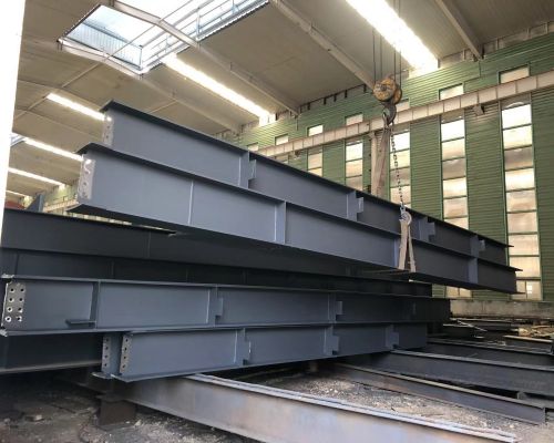博泰鋼梁建筑工地用鋼結(jié)構(gòu)廠房加工定制