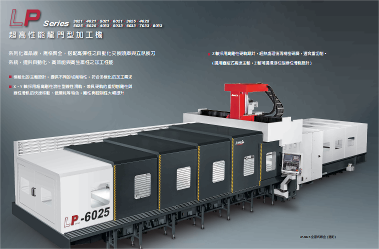 河南鄭州亞威龍門加工中心LP3021進口核心部件