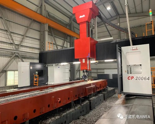 山東萊蕪亞威LP5021龍門加工中心齒輪式主軸