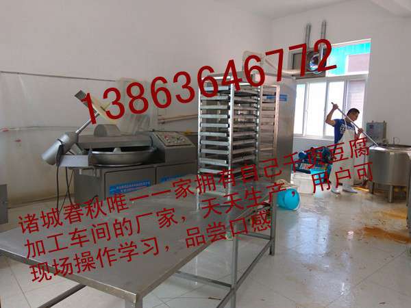 能夠把千頁豆腐做成香腸的機器13863646772春秋千頁豆腐灌腸機，真空灌裝機