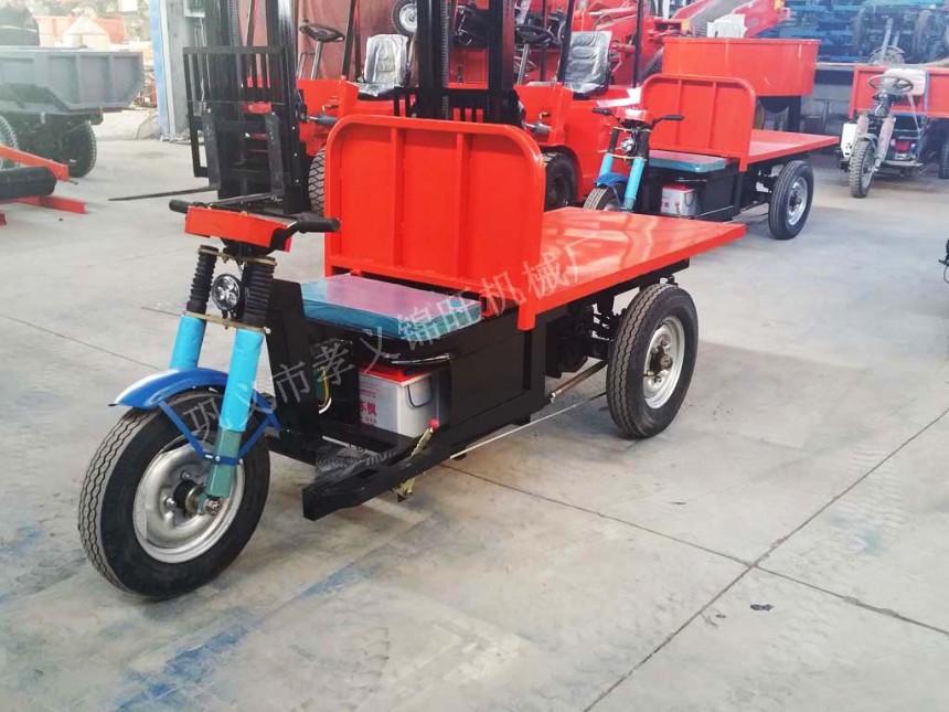 48v運(yùn)輸平板三輪車電動載重量大
