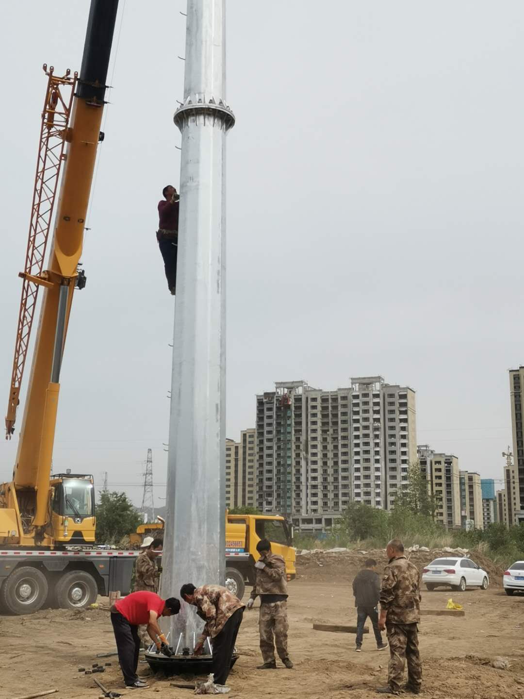 河北電力鋼管桿專業生產廠家電力鋼桿地腳螺栓電力鋼管塔