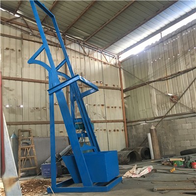 多功能爬坡敞口式單斗提升機 污泥翻斗式上料機