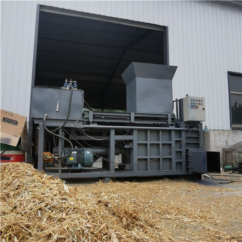 玉米秸稈青儲黃儲壓塊機 臥式液壓打包機