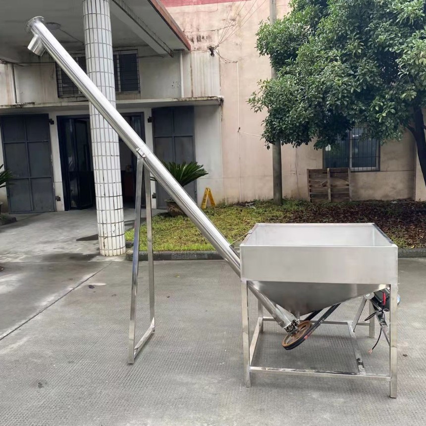 華誠機(jī)械304不銹鋼螺旋上料機(jī)垂直顆粒提升機(jī)非標(biāo)定制