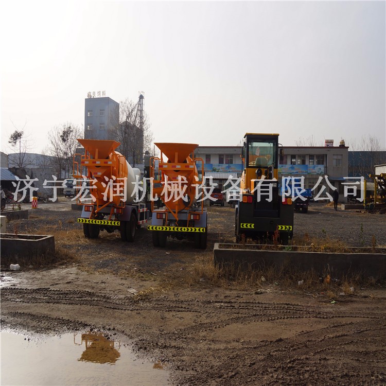 混凝土泵車攪拌車  混泥土自動上料攪拌車  6方攪拌車報價