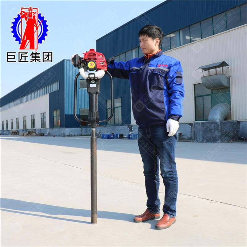 不用電的取土鉆機巨匠QTZ-1取土鉆機便攜式取樣鉆探設備