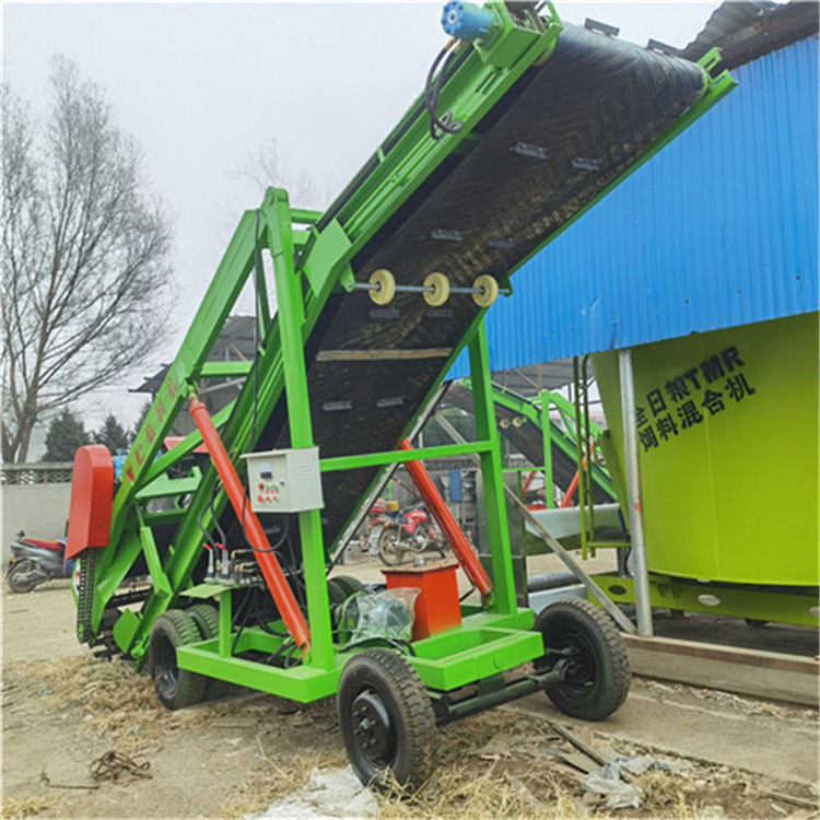小型電動青貯取料機 自走式青儲取草機