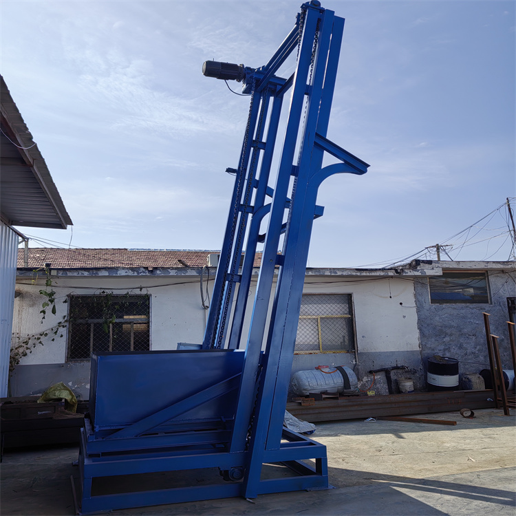 碳渣自動卸料翻斗上料機 小型單斗提升機