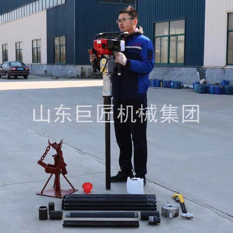 巨匠取土鉆機QTZ-3單人手持式土壤取樣鉆機