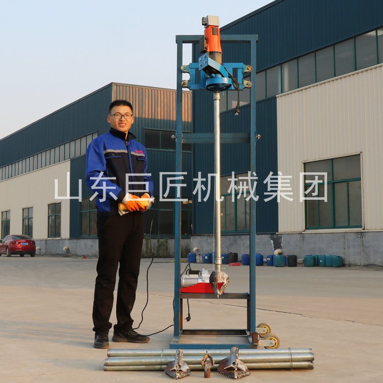 70米電動打井機SJD-2B型龍門架4kw家用打井機