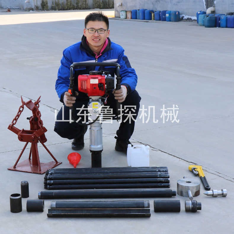 源頭提供QTZ-1土壤取樣工具 沖擊式取土樣鉆機(jī) 內(nèi)燃機(jī)動力強(qiáng)勁 效率高
