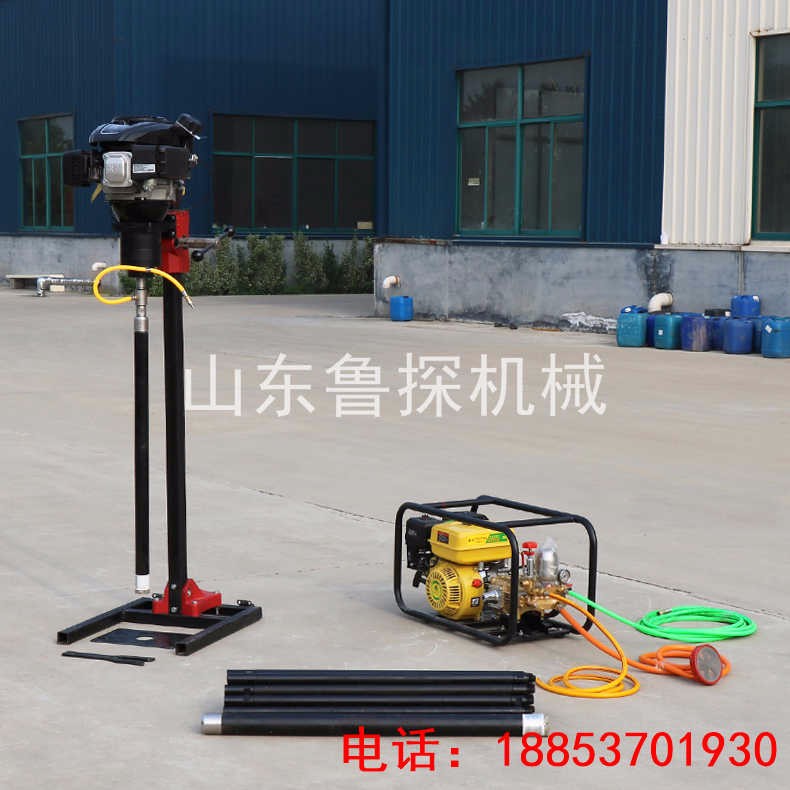 魯探熱賣QZ-1A型兩相電輕便取樣鉆機(jī) 25米地質(zhì)巖心鉆機(jī) 可拆解