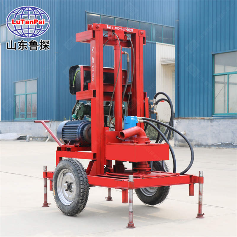 SJDY-3A型輕便型農用三相電打井機可折疊式家庭用鉆井機