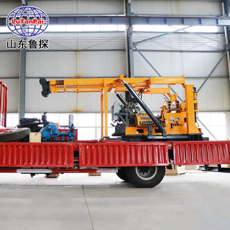 用卡車拉著跑XYC-3車載式液壓600米型 地質鉆探機 取巖芯化驗探礦
