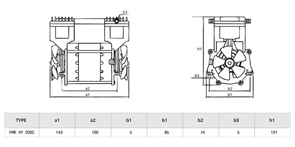 PNK PP 1200C貼合設備專用活塞真空泵
