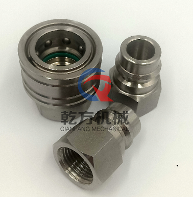304、316L材質(zhì) KZE雙自閉式快速接頭/直通式1/2快速接頭