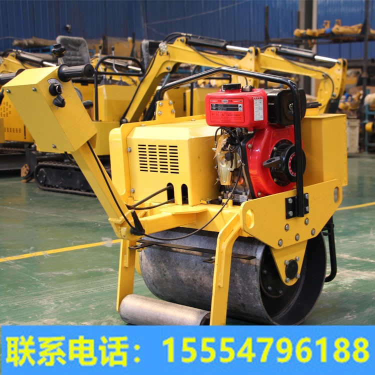 路面工程機械 手扶壓路機 手扶式單輪壓路機 體積小動力強效果好