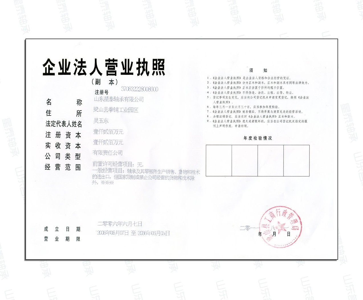 山東星泰軸承有限公司