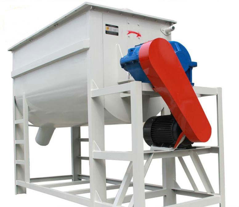 單軸雙螺旋混合機臥式飼料混合機