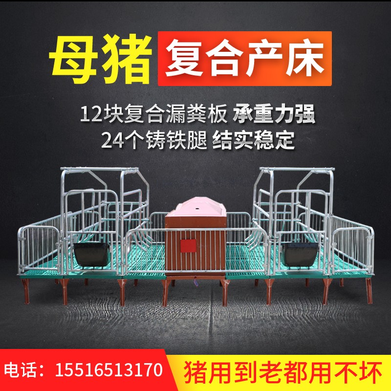 養(yǎng)殖用母豬產(chǎn)床 雙體全復合板母豬產(chǎn)床