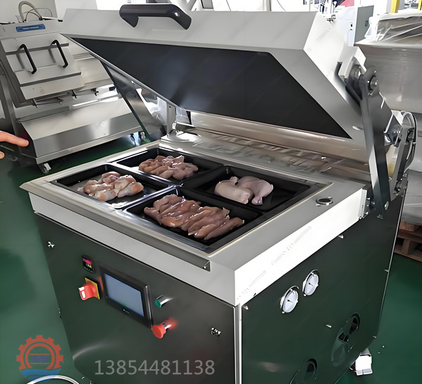 牛羊肉真空貼體包裝機冷鮮肉貼盒包裝機三文魚真空包裝機