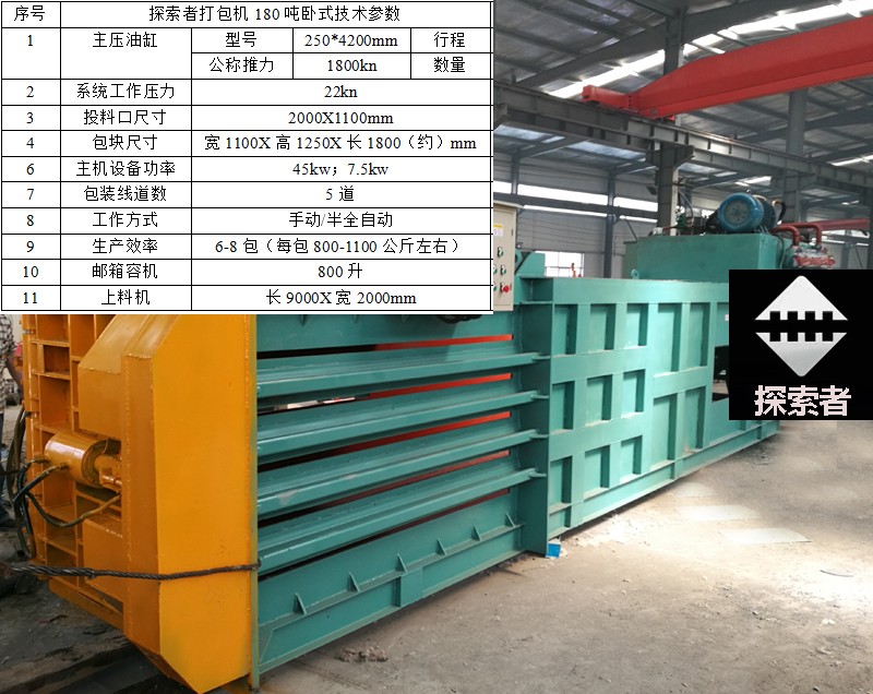 2019探索者臥式打包機