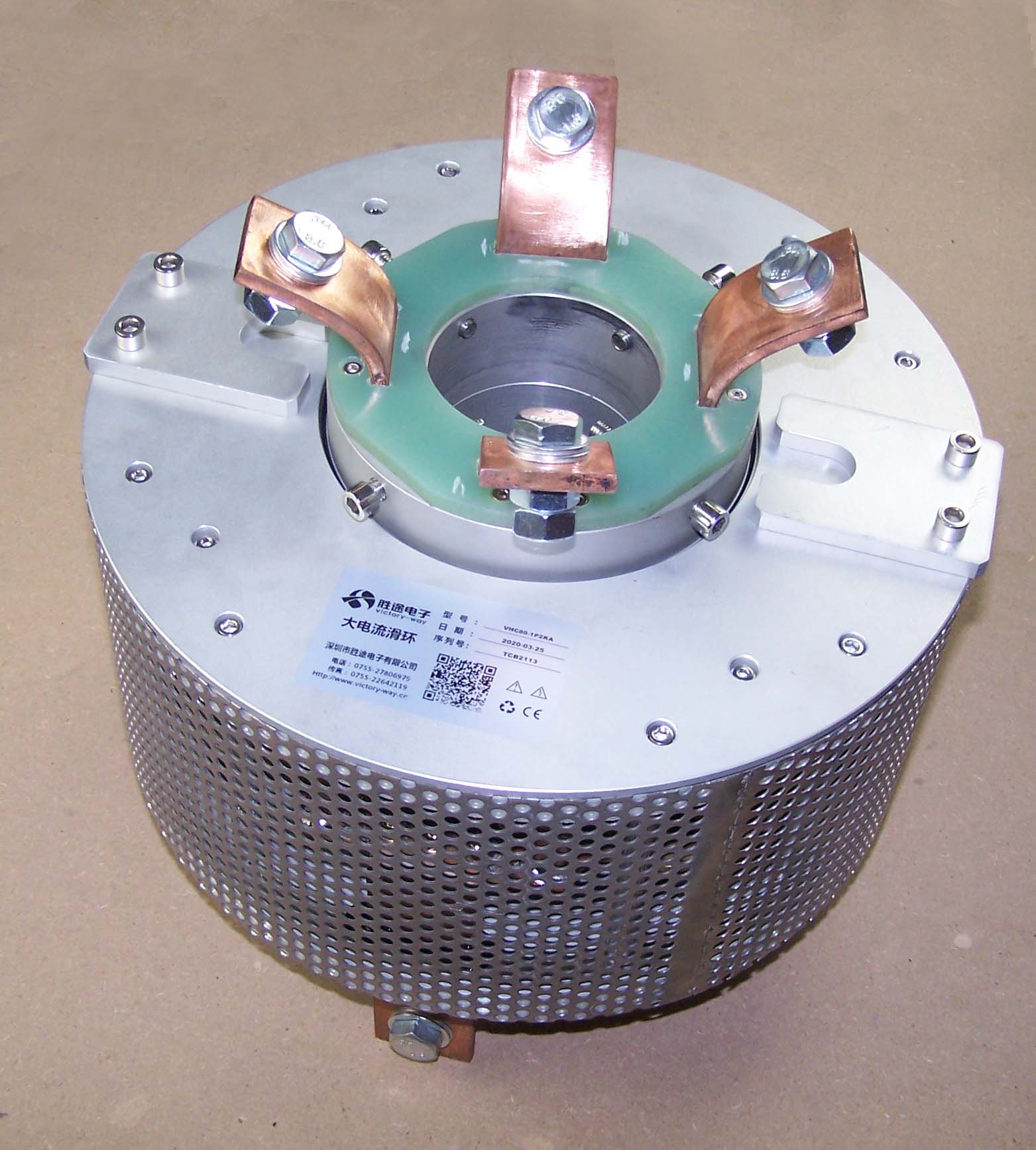 長壽命免維護電滑環(huán)VHC80-3P500A-3P50A