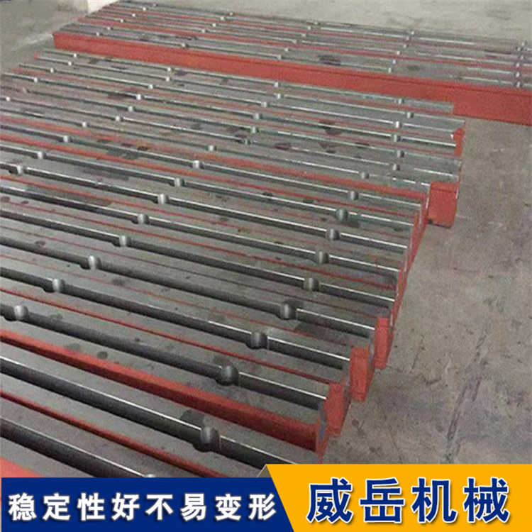 3米寬鑄鐵平臺工作面厚80 t型槽地軌提供地基圖生產周期短