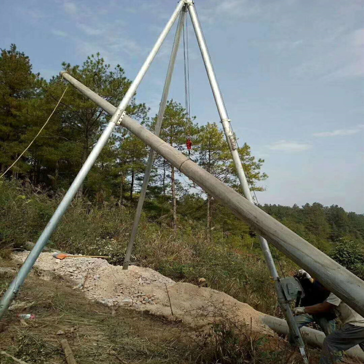 線纜桿塔立桿機 起重立桿器 三角型抱桿