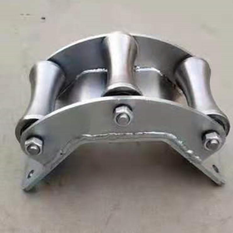 導線布線滑車 光纜放線三連轉角滑車