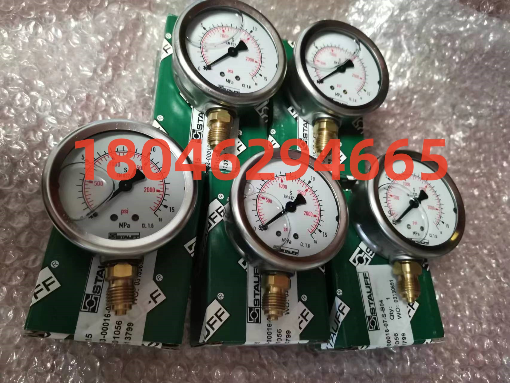 STAUFF壓力表SPG063-00001-07-P-B04-F(0-1MPA/