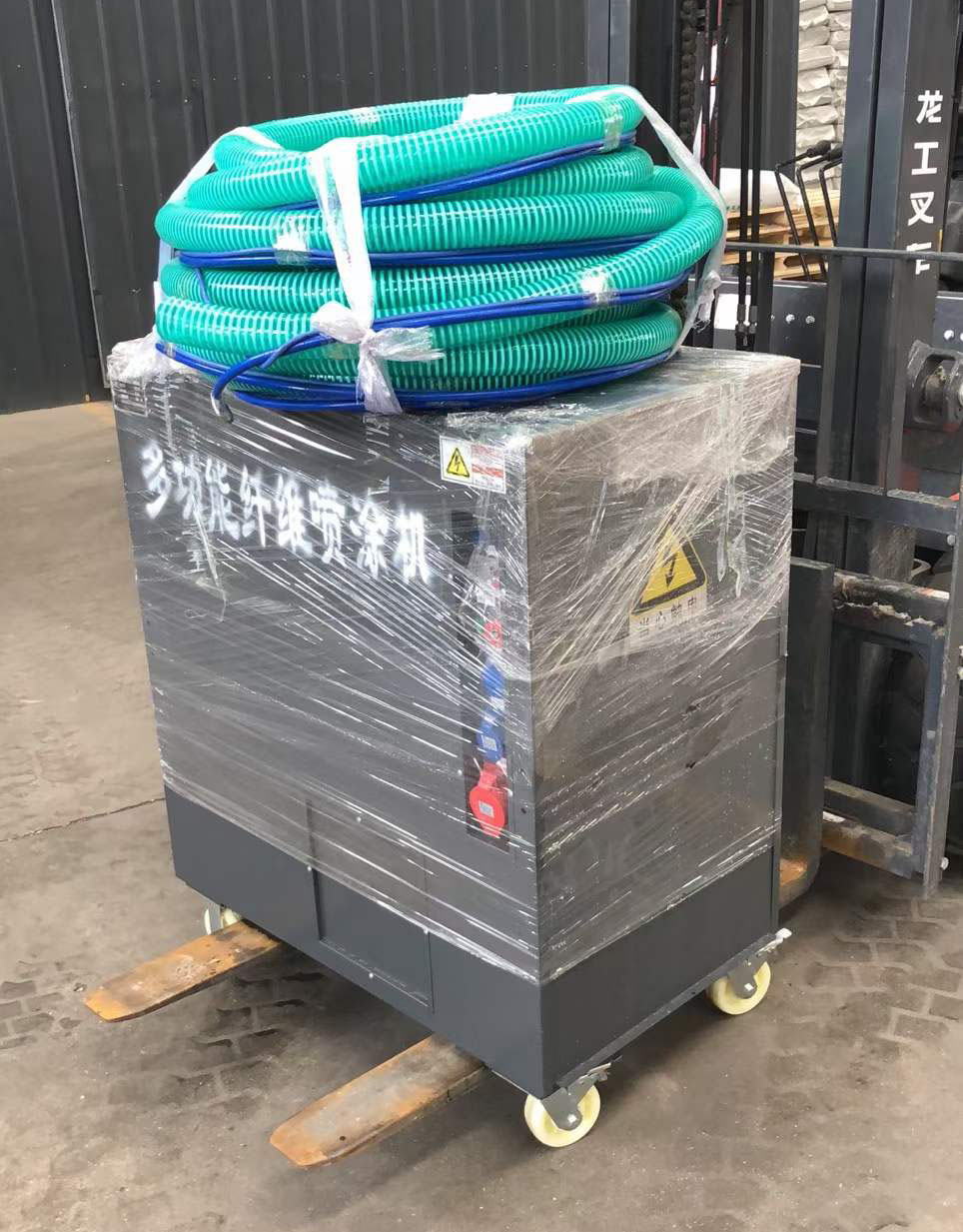 小型無機纖維噴涂機廠房植物纖維噴涂機保溫隔熱防火棉