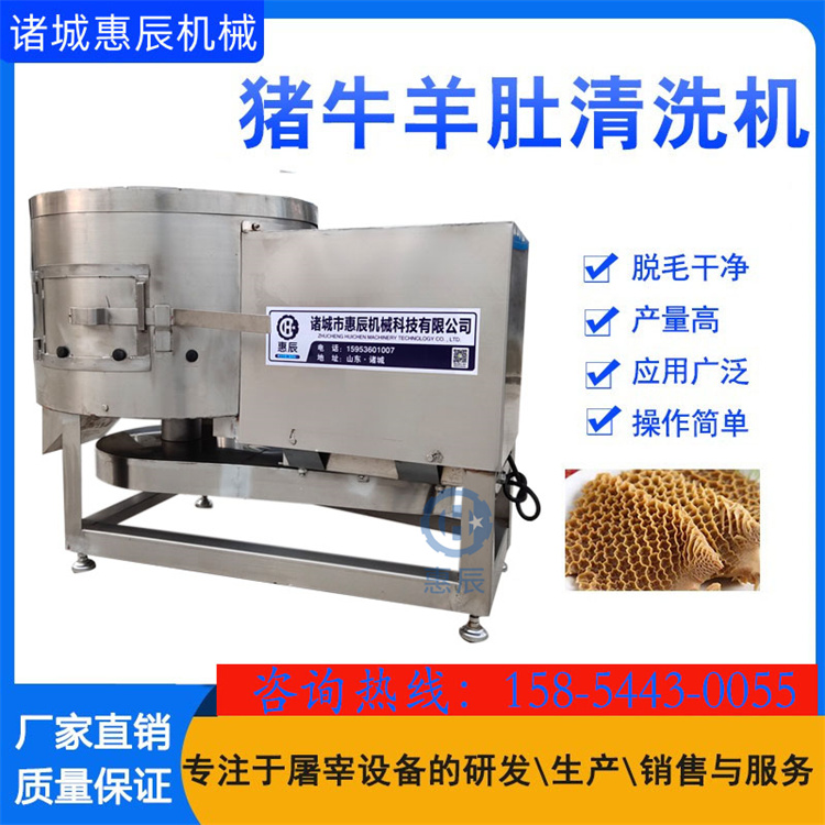 不銹鋼黑毛肚退毛機 小型牛羊肚打毛機視頻 商用牛百葉去雜清洗機