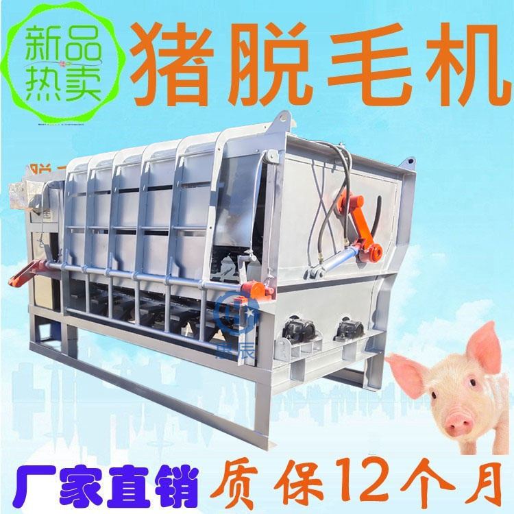 殺豬用退毛機器 全自動肥豬脫毛機 液壓式200生豬打毛機報價