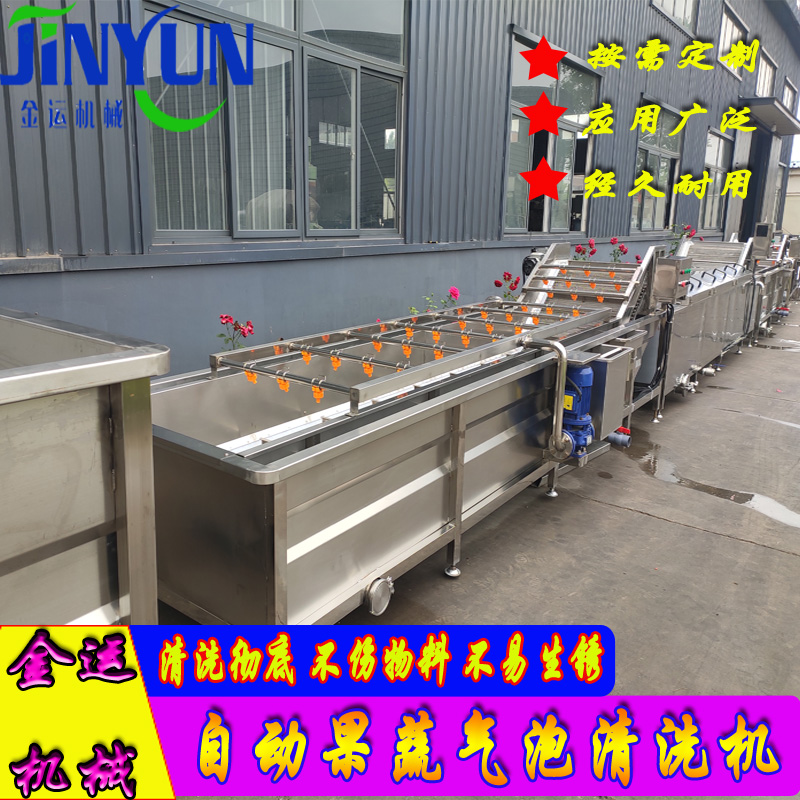 大型商用果蔬氣泡清洗機  工業用小白菜清洗設備  大棗清洗機  不銹鋼材質