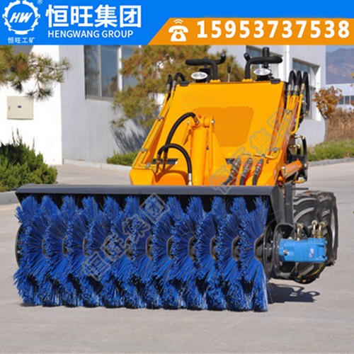 城市環(huán)衛(wèi)滑移裝載機(jī)恒旺小型滑移 小鏟車(chē)掃地機(jī)